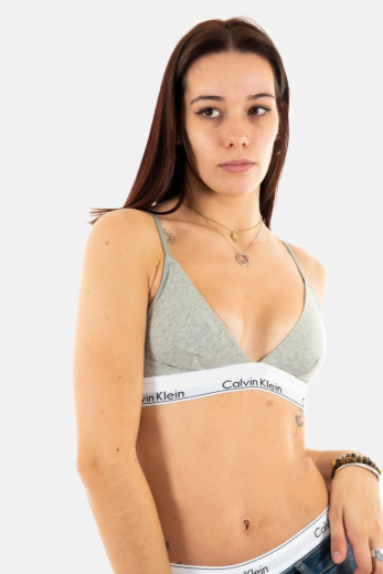 Brassieres calvin klein jeans triangle unlined 20 grey heather