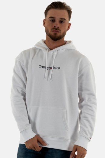 sweat tommy jeans dm0dm15013 blanc