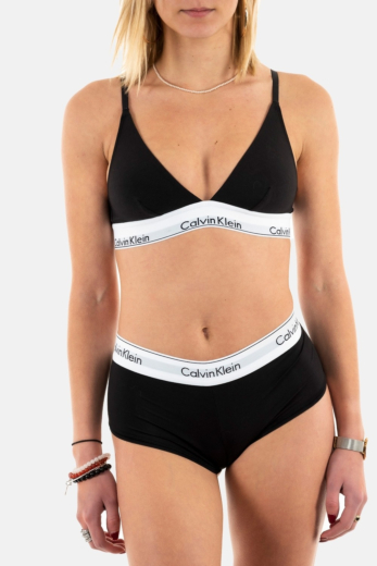 Culottes et strings calvin klein jeans boyshort 001 black