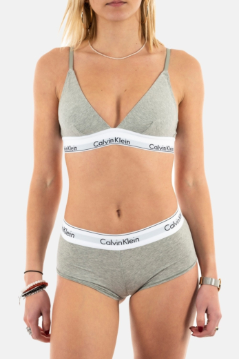Culottes et strings calvin klein jeans boyshort 20 grey heather