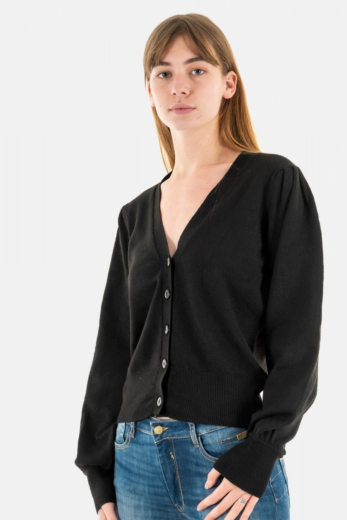 gilets cardigans ichi alpa 194008 black