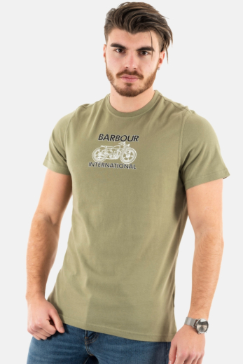 tee shirt barbour intl lens gn15 lt moss