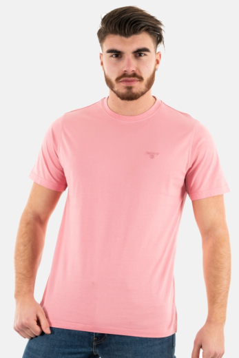 tee shirt barbour garment dyed pi15 pink salt