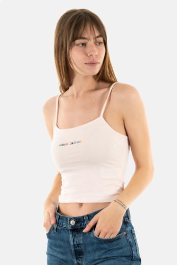 débardeurs tommy jeans dw0dw15442 tj9 faint pink