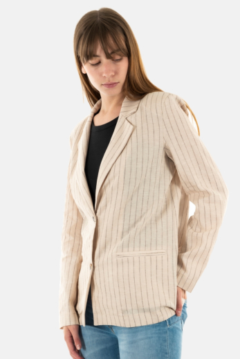 blousons et vestes lauren vidal ve2048 creme