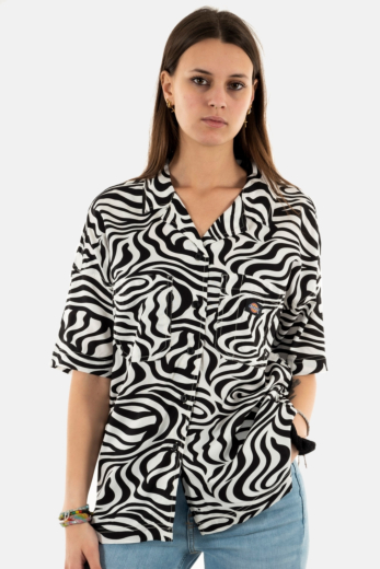 chemisier manches courtes dickies leesburg f311 cloud zebra