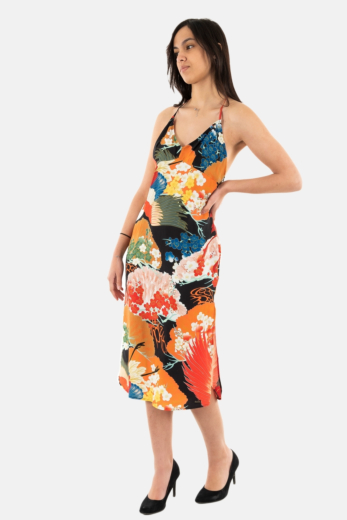 robe superdry vintage midi halter slip 8xy kam multi