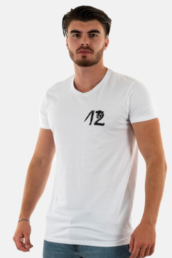 Tee shirt ajm12 tee shirt blanc