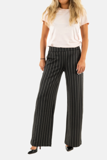 pantalons ichi ruti wide 194008 black