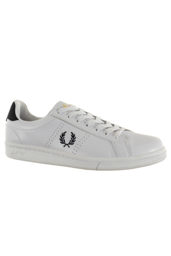 Baskets basses fred perry b721 leather 567 white/navy
