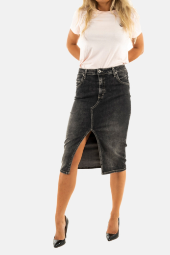 jupe please g0fa 1970 nero denim