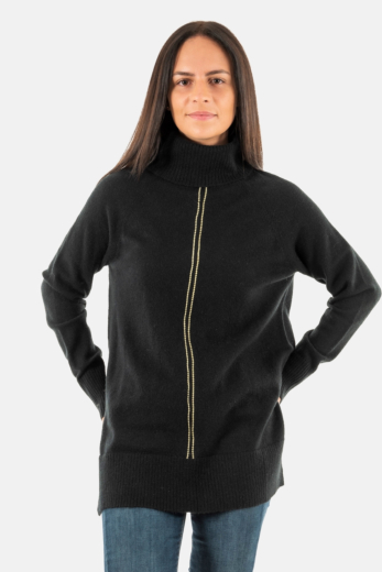 gilets cardigans lola casademunt jersey cuello alto negro