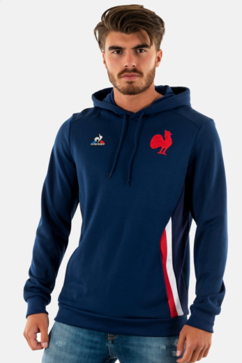 sweat le coq sportif ffr presentation bleu intense