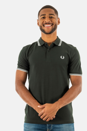 Polos fred perry mm3600 t50 nightgreen/snwht