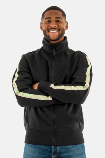 sweat calvin klein jeans cut off logo tape beh black