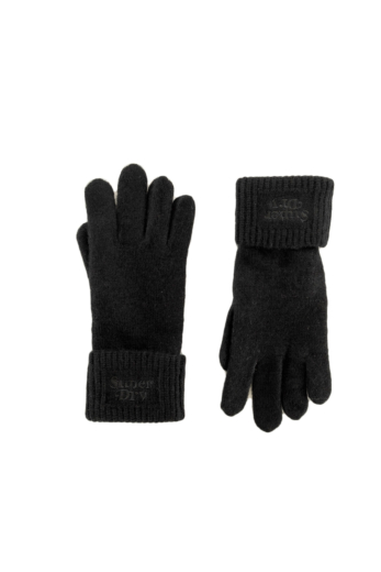 gants superdry rib knit 02a black