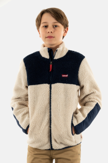 gilets cardigans levi's® color block sherpa x7m rainy day