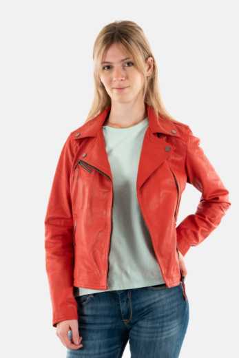 Blousons cuir oakwood clips 509 feu