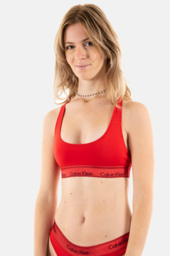 Brassieres calvin klein jeans unlined bralette xat rouge
