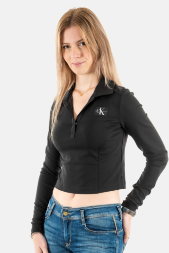 Polos calvin klein jeans collar milano beh ck black