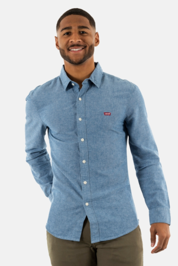 Chemise levi's® ls battery hù shirt slim 0017 navy peony