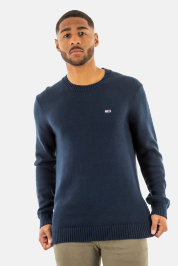 Pull leger tommy jeans slim essntls c1g dark night navy