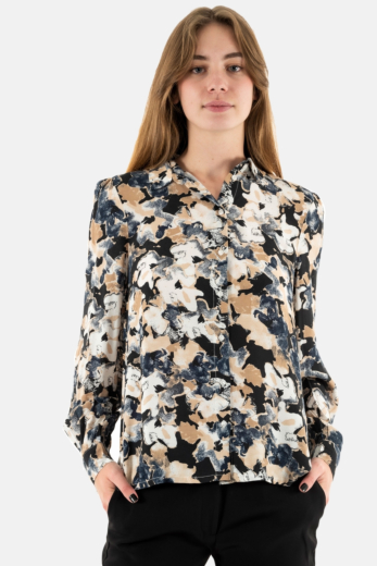 chemisier ichi gavana 202749 big total eclipse flower aop