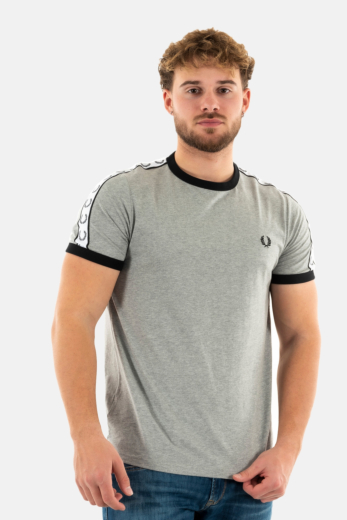 Tee shirt fred perry taped ringer 420 steel marl