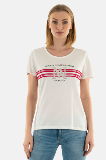 Tee shirt morgan 241-donna fuchsia