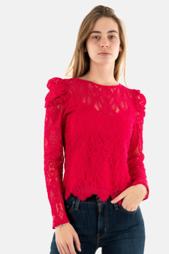 Tee shirt manches longues morgan 241-tyro fuchsia