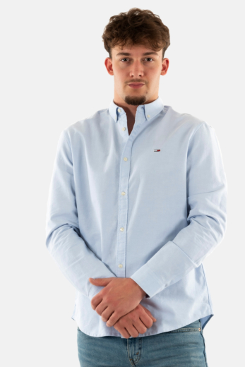 Chemise tommy jeans entry reg oxford c3s moderate blue