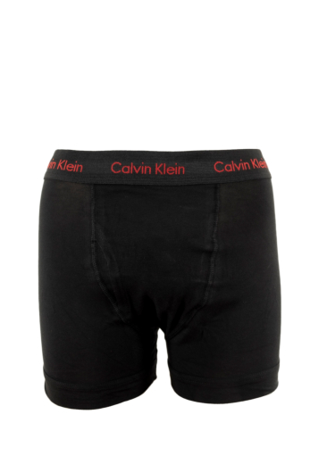 Calecons et slips calvin klein jeans trunk 3pk nc1 black w/ pompian red logos