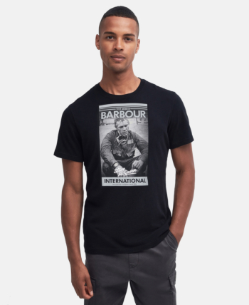Tee shirt barbour intl mount bk31 black