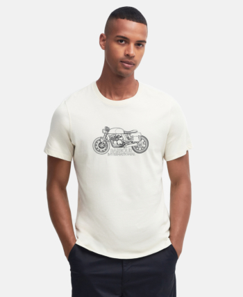 Tee shirt barbour intl colgrove cr11 dove grey