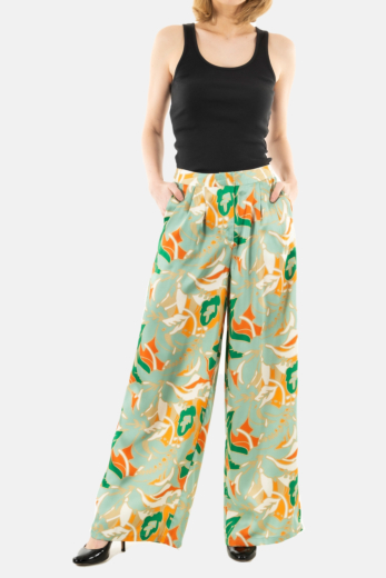 Pantalons only palma loose tangerine