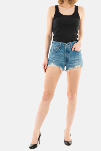 Short bermuda levi's® 56327 501® high rise short 0081 oxnard athens mid