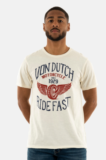 Tee shirt von dutch fast blanc