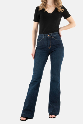Jeans salsa faith push in flare 854 dark wash