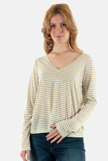 Tee shirt manches longues grace & mila martin_12372 vert