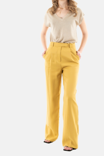 Pantalons grace & mila marc_12315 ocre