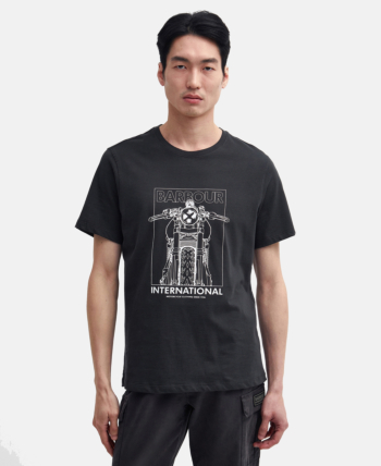 Tee shirt barbour intl brett gn83 forest river