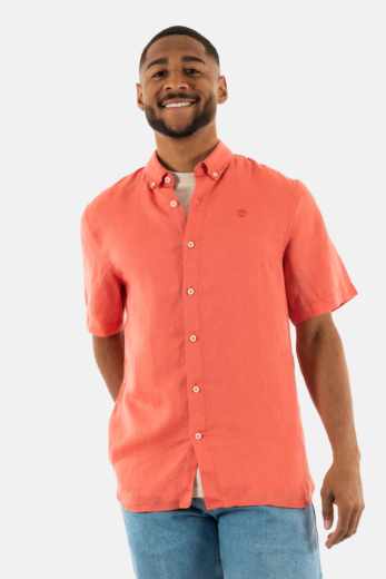 Chemise manches courtes timberland mill brook ei41 burnt sienna-app