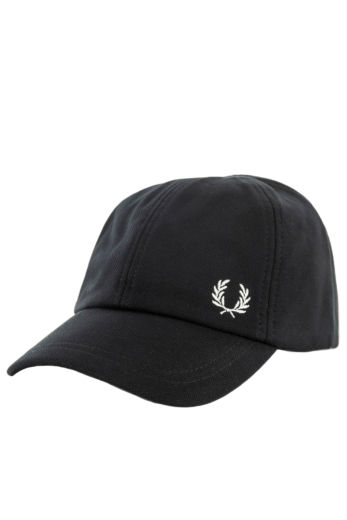 Casquettes fred perry pique classic 843 black/snowwhite