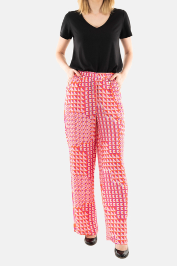 Pantalons lola casademunt ls2414028 238 rojo-lila