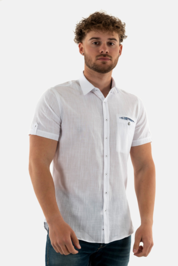 Chemise manches courtes Benson & Cherry larissa blanc
