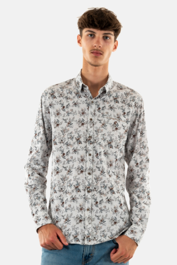 Chemise Benson & Cherry signature blanc/beige