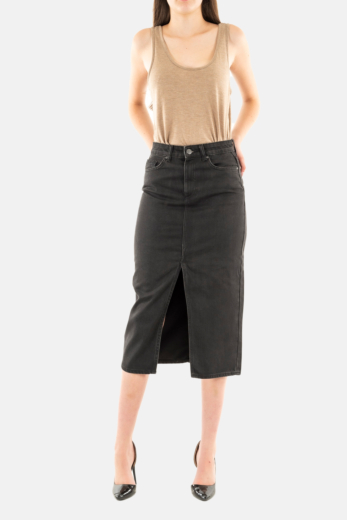 Jupe only bianca washed black