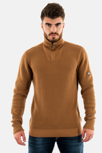 Pull hiver Benson & Cherry fanion beige