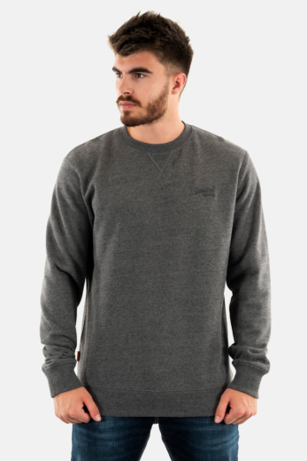 Sweat superdry essential logo crew qz9 carbon grey marl