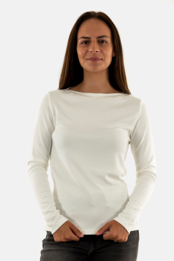 Tee shirt manches longues grace & mila nous_22666 ecru